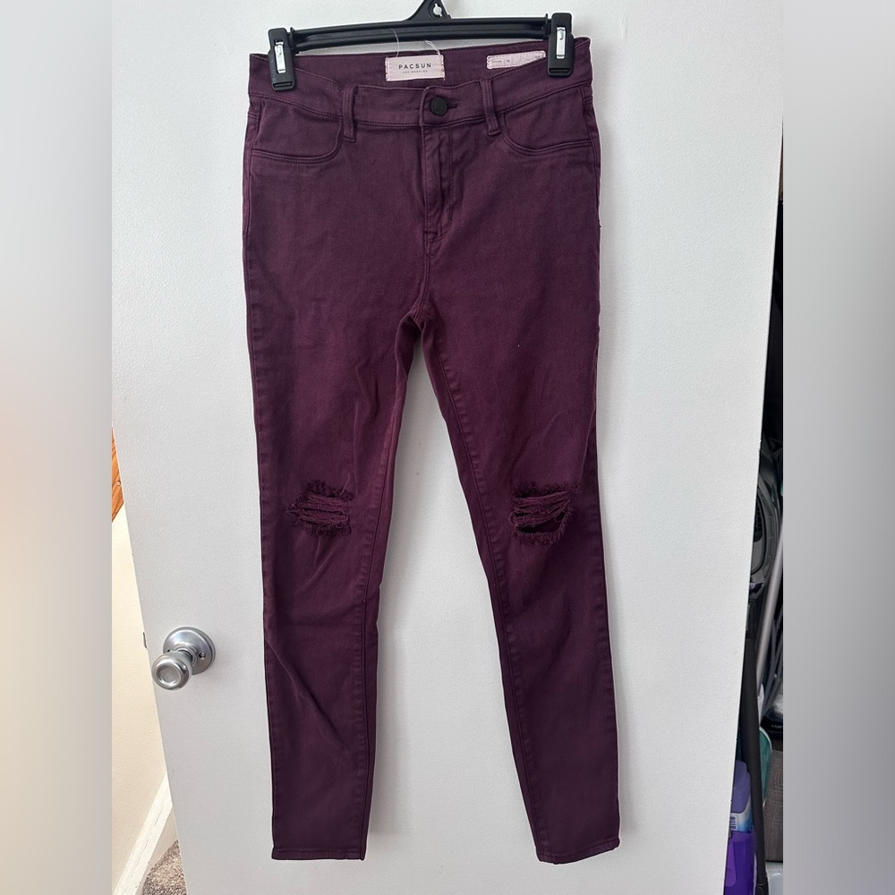 PacSun Maroon Jeans